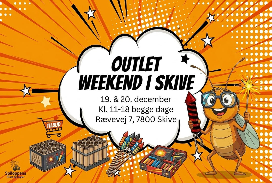 Outlet weekend i Skive: Gode tilbud på fyrværkeri til nytår
